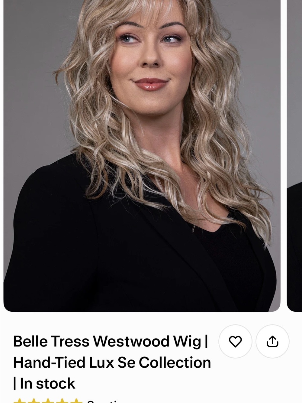 Belle Tress Westwood Hand-Tied Wig in chocolate buttercream